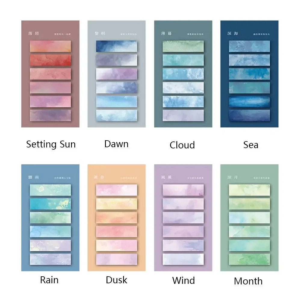 

120Pc Index Tabs Self Adhesive Page Markers Transparent Waterproof Sticky Notes Classify Files Flags Posted It Planner Stickers