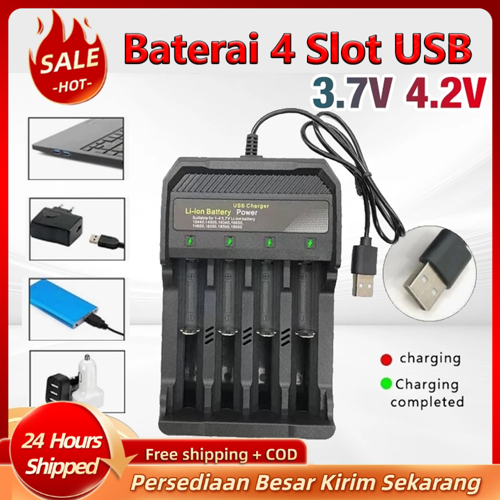 Baterai Battery 4 Slot Fast Charger AA AAA MS-5D84A / Baterai / Battery / Baterai Fast Charger / Cha
