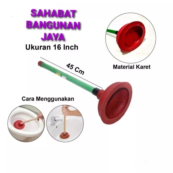 KOP SEDOT WC/TOILET MAMPET/POMPA VACUM KARET TOILET MAMPET/PLUNGER