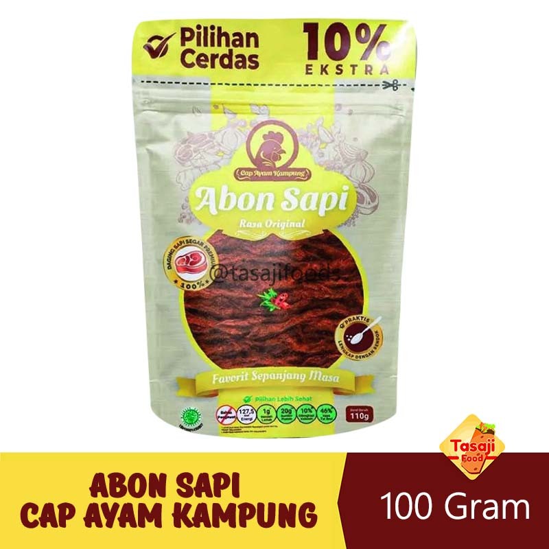 

Abon Sapi Rasa Original 100 Gram Cap Ayam Kampung
