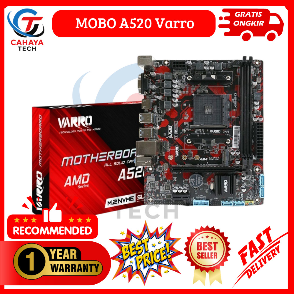 MOTHERBOARD VARRO A520 AMD AM4