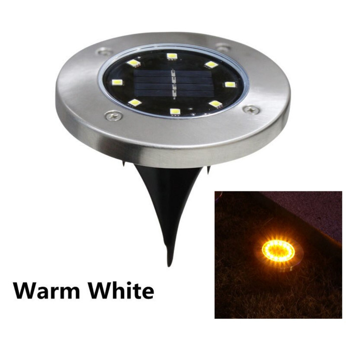 Lampu LED Tanam Solar Panel Outdoor Lampu Hias Tanah Tanam