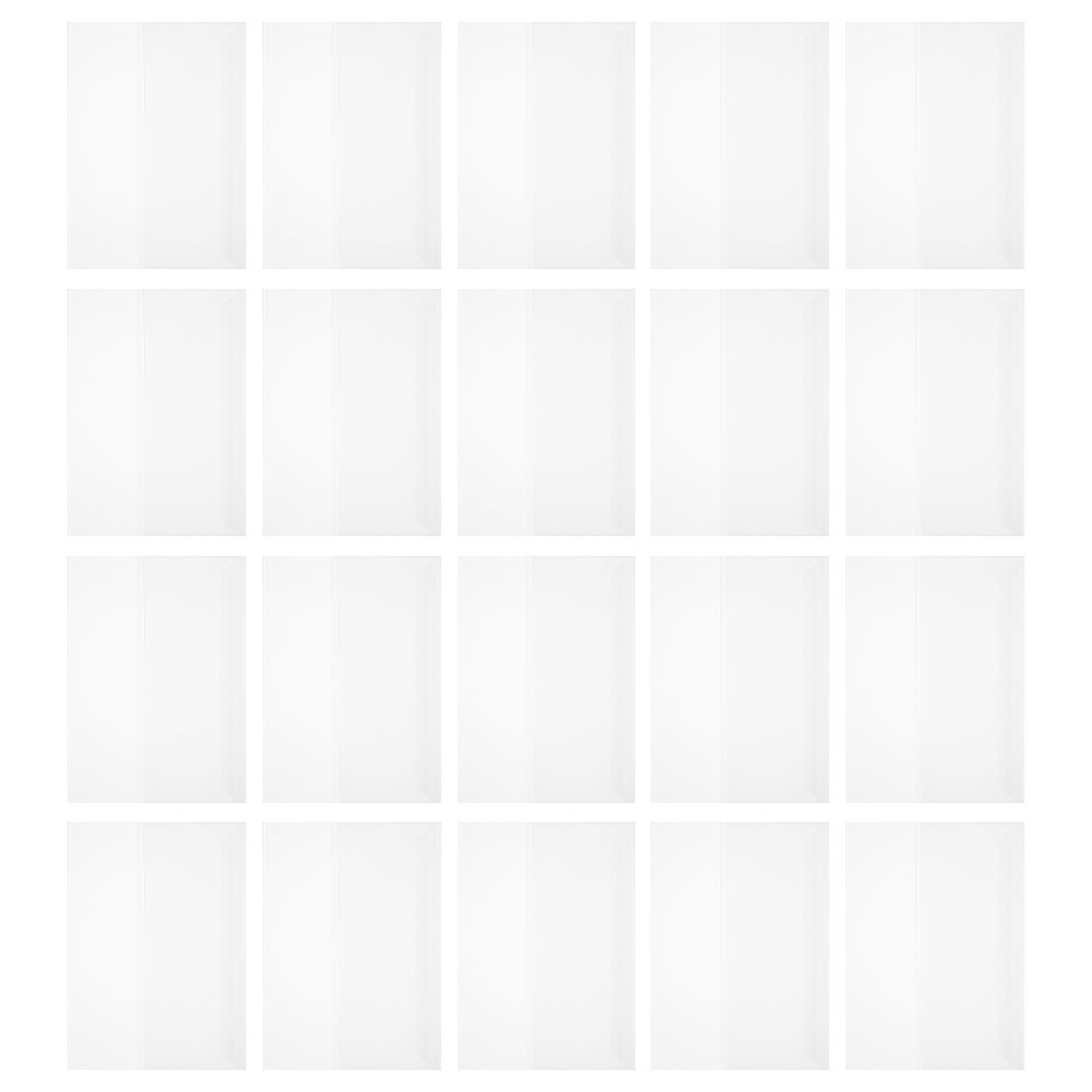 

20 Pcs Waterproof Book Cover Transparent Folder Photo Covers for Soft Books Pp Resume Folders Interview Paper Binder