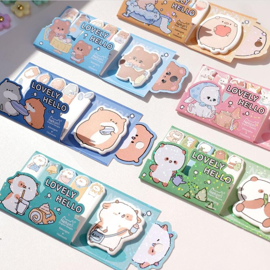 

Novelty Hamster Pig Panda Memo Pad Sticky Notes Memo Notebook Stationery School Supplies Kawaii Stationery Cute Sticky Notes