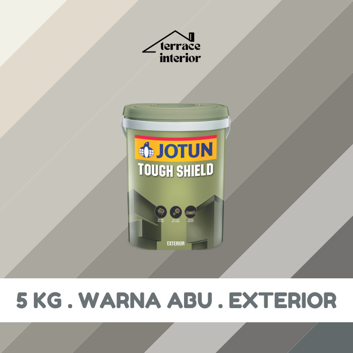 Cat Tembok Tough Shield  Jotun warna Abu 5 Kg