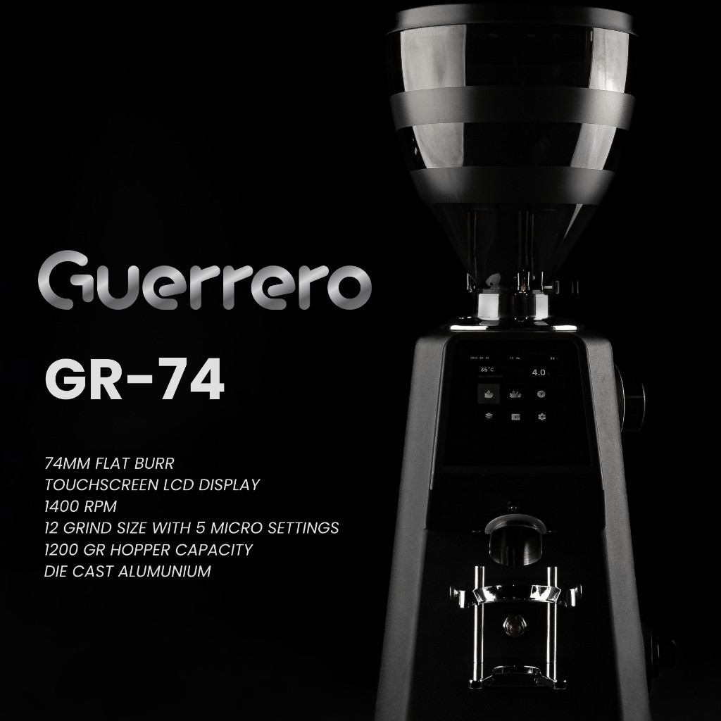 Grinder Kopi Elektrik Komersil Guerrero GR 74 Coffee Grinder Flat Burr 74mm