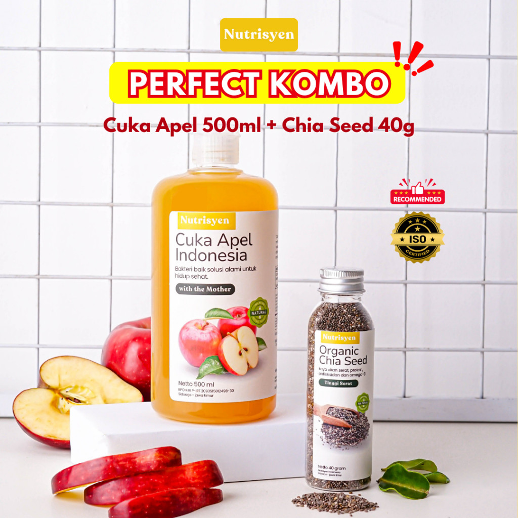 

Nutrisyen - 2in1 Cuka Apel 500ml + Chia Seed 40g Bundling