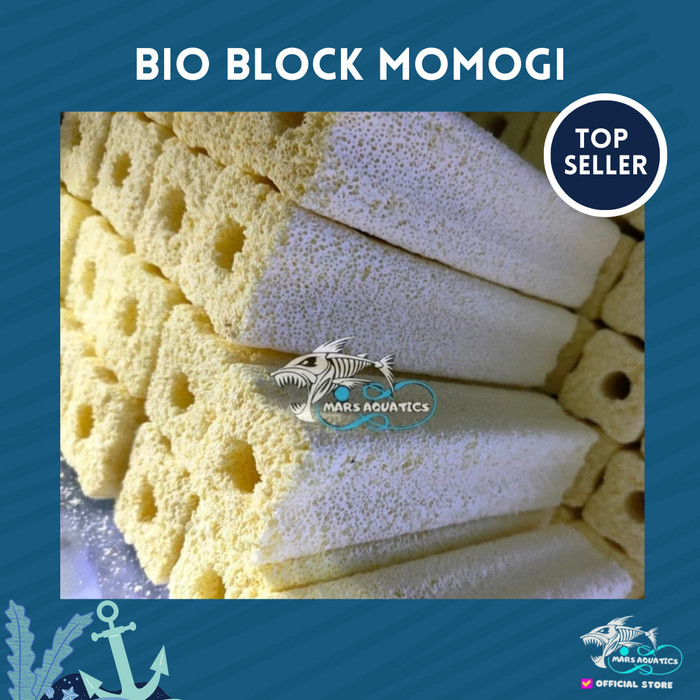 MEDIA FILTER BIO BLOCK BACTERIA MOMOGI ECO BIO BLOCK 15CM