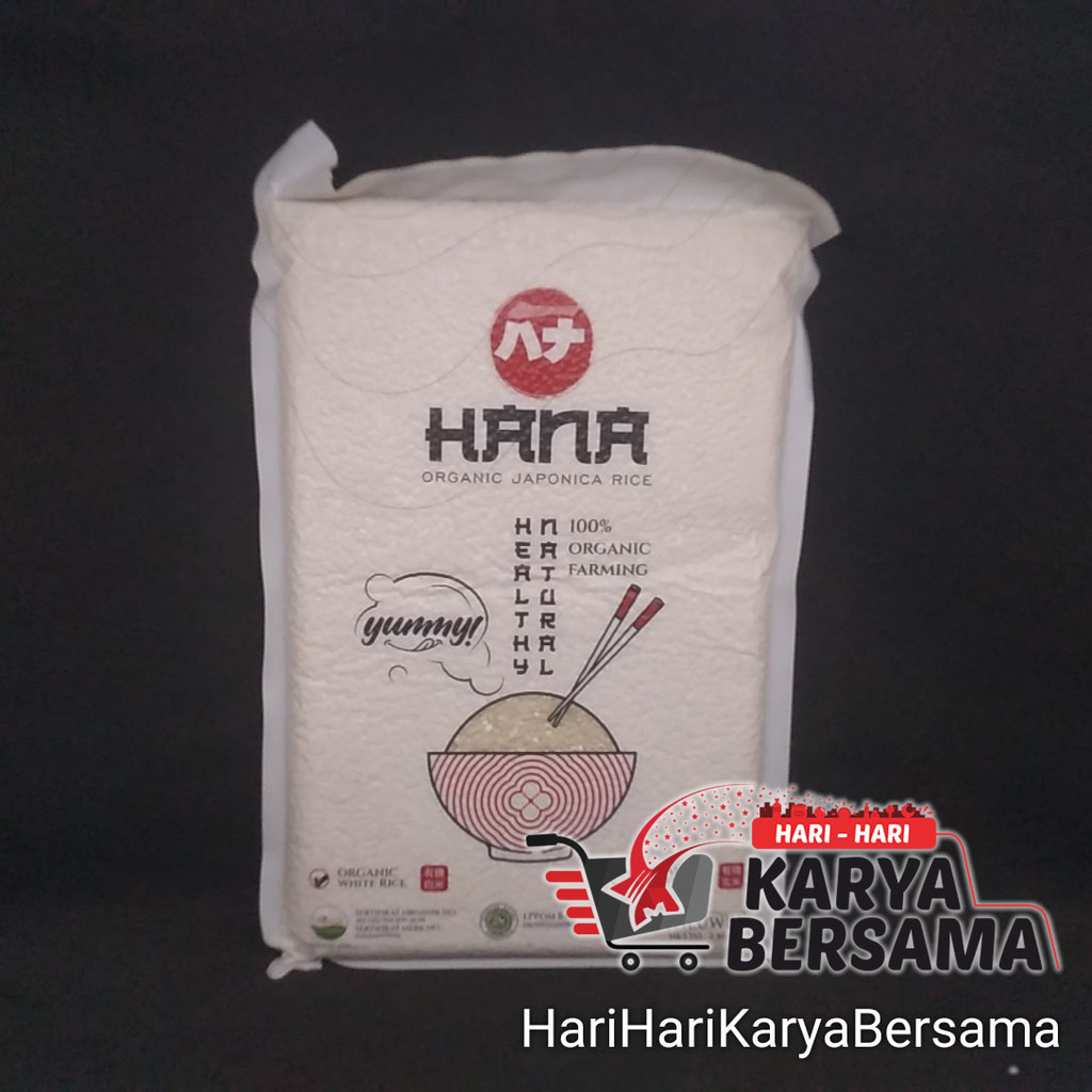 

BERAS JEPANG HANA ORGANIC JAPONICA WHITE RICE 2KG