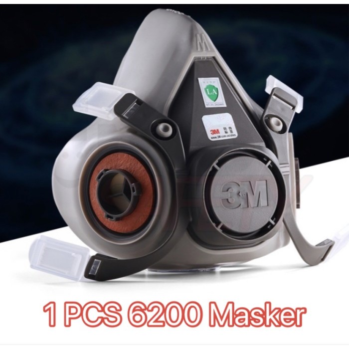 

Masker 3M 6200 Half Facepiece Respirator Half Gas maskerMedium / - 6200 Masker