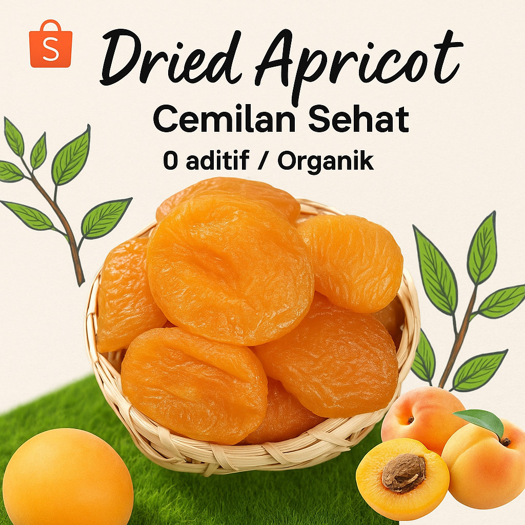 

【Beli 1 gratis 1/Pengiriman 24 jam】[Premium Dried Fruits/Organik] Dried Apricot 250 Gram Cemilan Sehat/Dried Apricot/0 aditif/Aprikot Merah Kering/Manisan Buah Aprikot