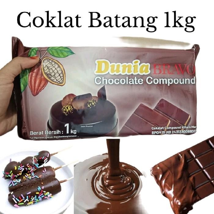 

PROMO~Best Seller COKLAT BATANG BLOK 1KG COKLAT BLOK BAKING ESKUL KUL - COKLAT DUNIA