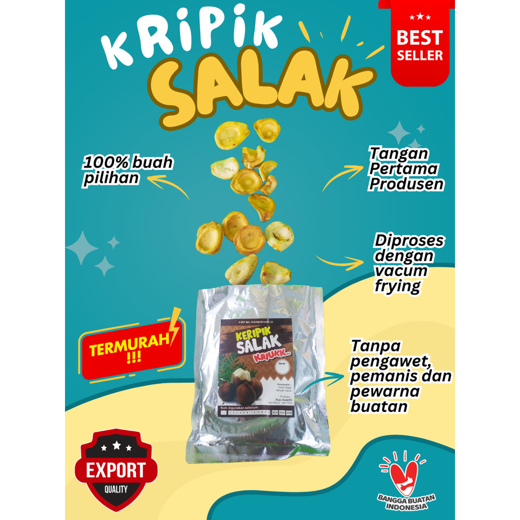 

HARGA RESELLER !! 1 KG KERIPIK / KRIPIK BUAH SALAK Khas MALANG BATU Tangan Pertama PRODUSEN ( AMJ FARM )