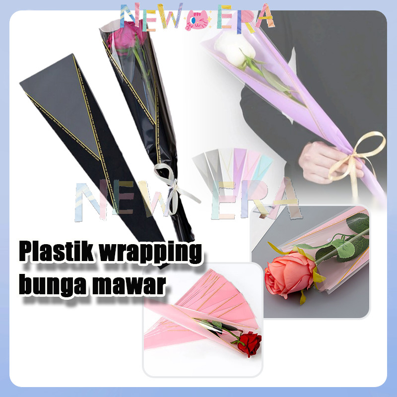

Wrapping Plastik Untuk Mini Buket Rose / 50PCS Plastik Wrapping Bunga Mawar