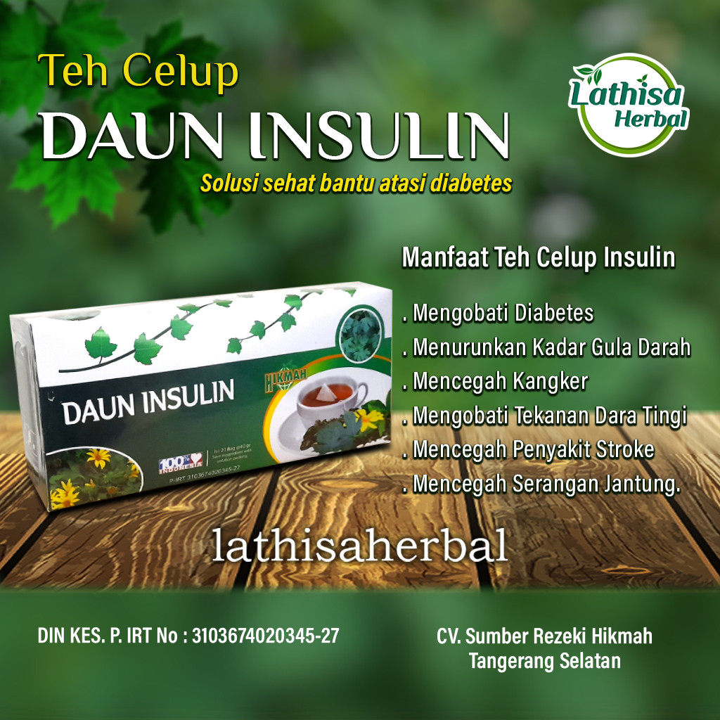

Teh celup diabet daun insulin - KEDAI Herbal BOGOR RAYA
