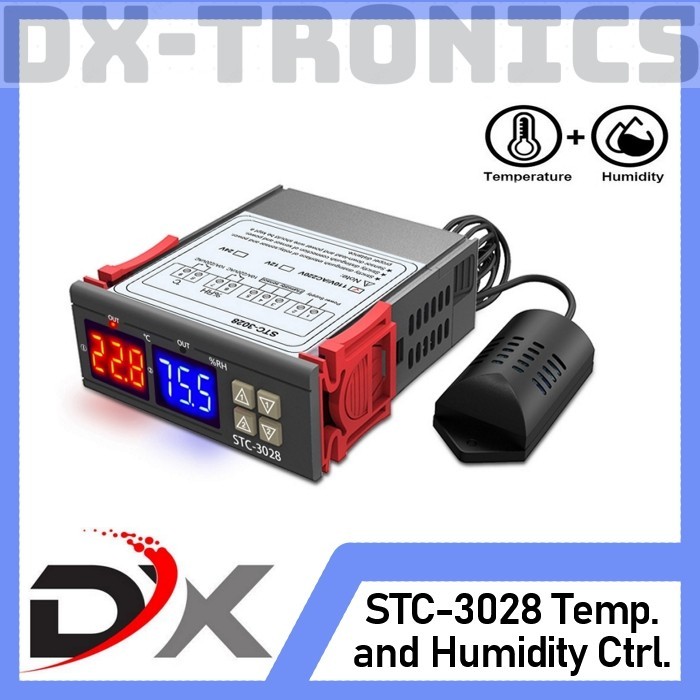 

STC-3028 Temperature & Humidity Controller Thermostat & Hygrostat - 220VAC