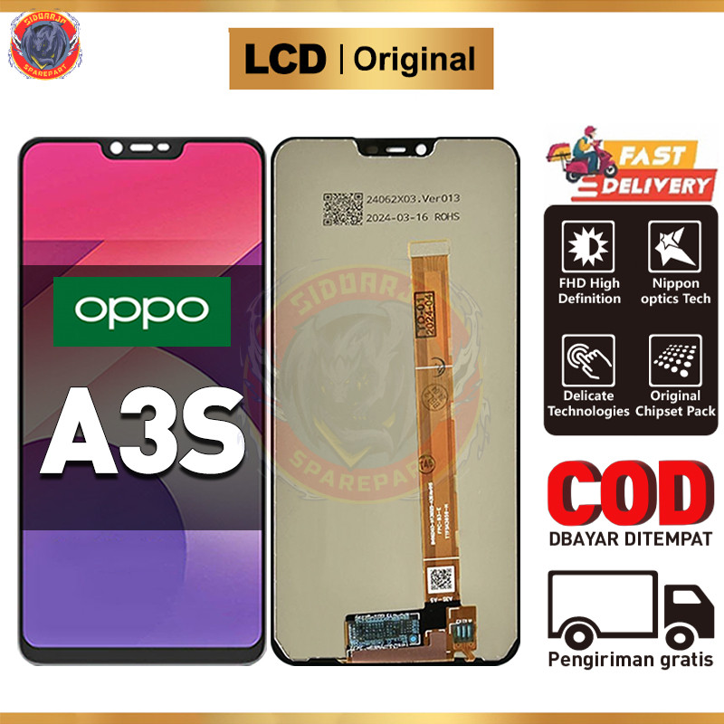 LCD OPPO A3S Original Fullset ori asli Touchscreen COD