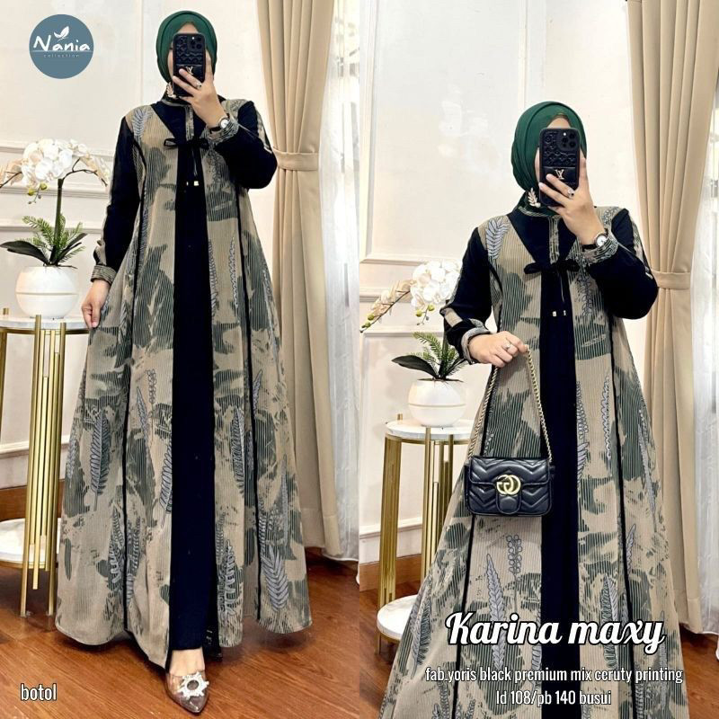 FLASH SALE/ KARINA MAXY / KARINA DRESS / GAMIS KARINA / STANDART & JUMBO (LABEL MADANI)