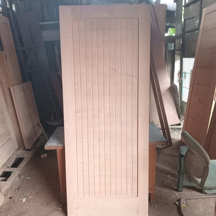Daun Pintu Kayu Kamper/Pintu Kayu Minimalis/Pintu Kamar/Pintu Kantor