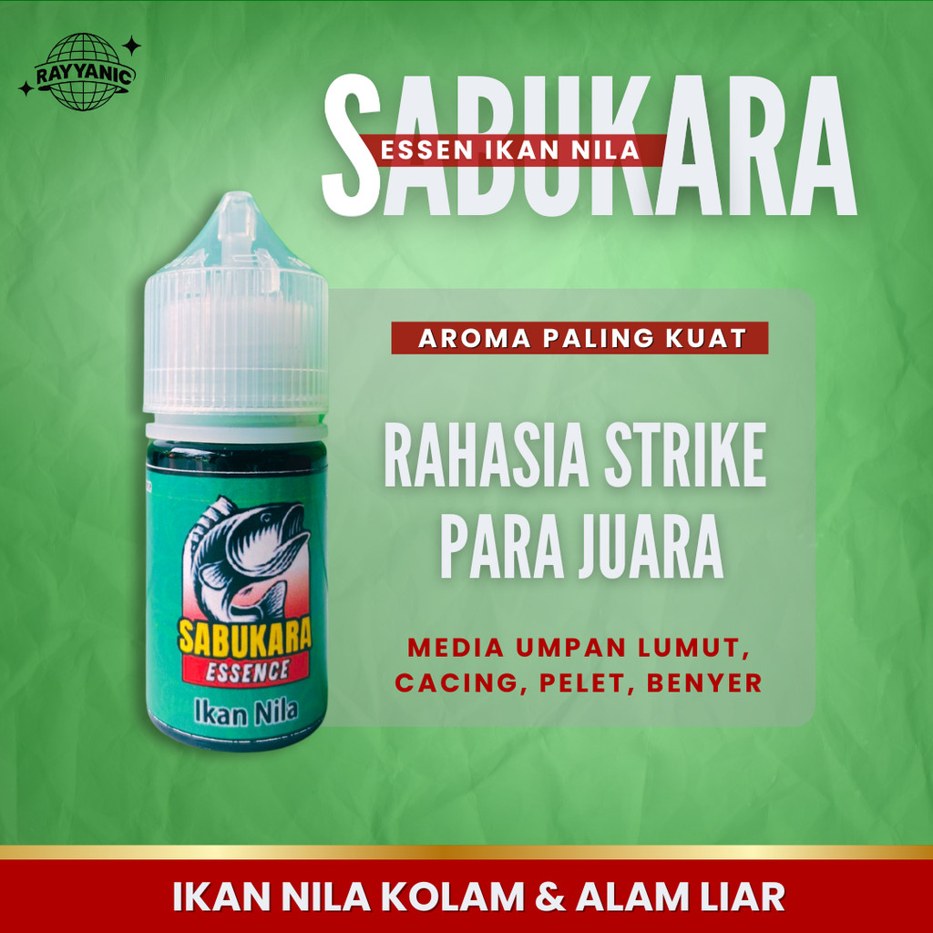 Essen Sabukara Ikan Nila Liar Umpan Ikan Nila Media Lumut / Cacing / Pelet Paling Gacor