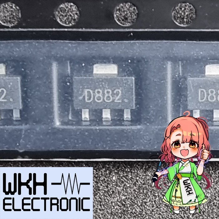 EWR27 ORI D882 SMD 2SD882 NPN Transistor BD12 3A 40V SMT