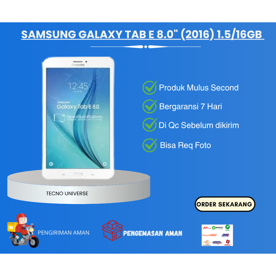 Samsung Galaxy Tab E 8.0" (2016) 1.5/16GB Second Tecno Universe