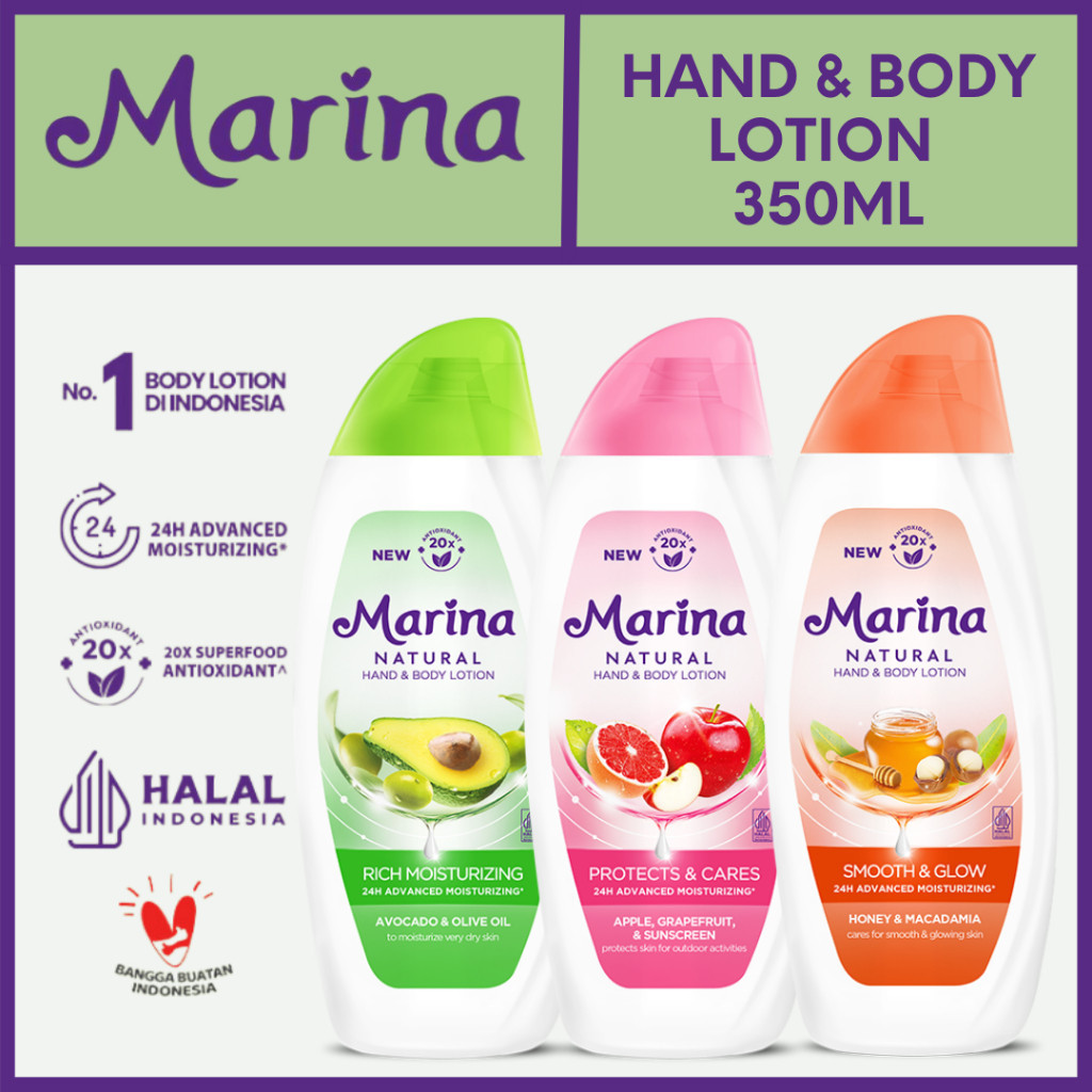 MARINA HANDBODY LOTION NATURAL 350ML