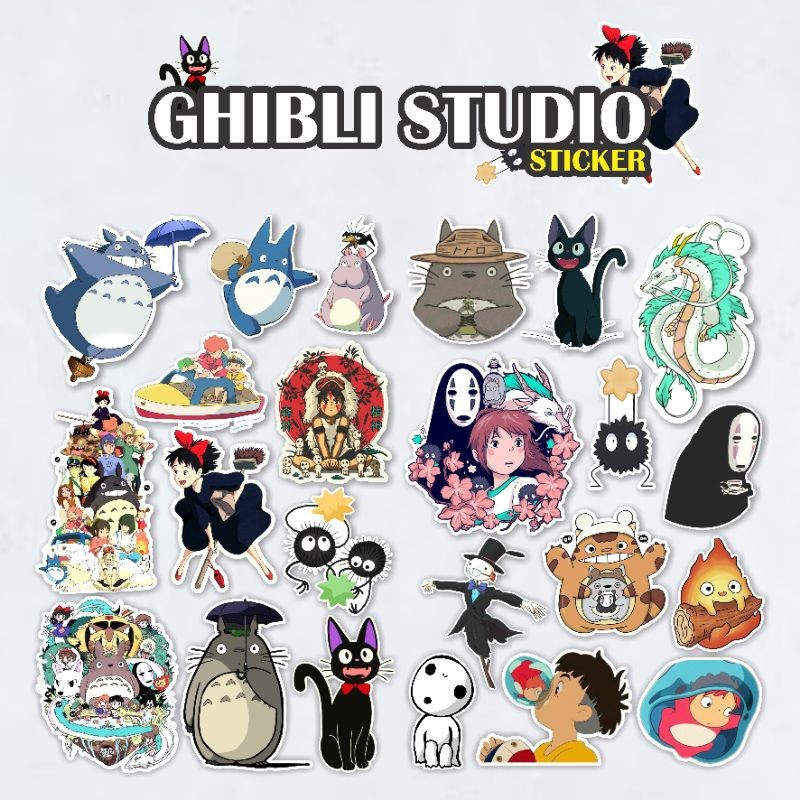 

Stiker Pack Ghibli Aesthetic Stiker Anime Sprited Away Keren untuk Laptop Case Hp Helm Dll