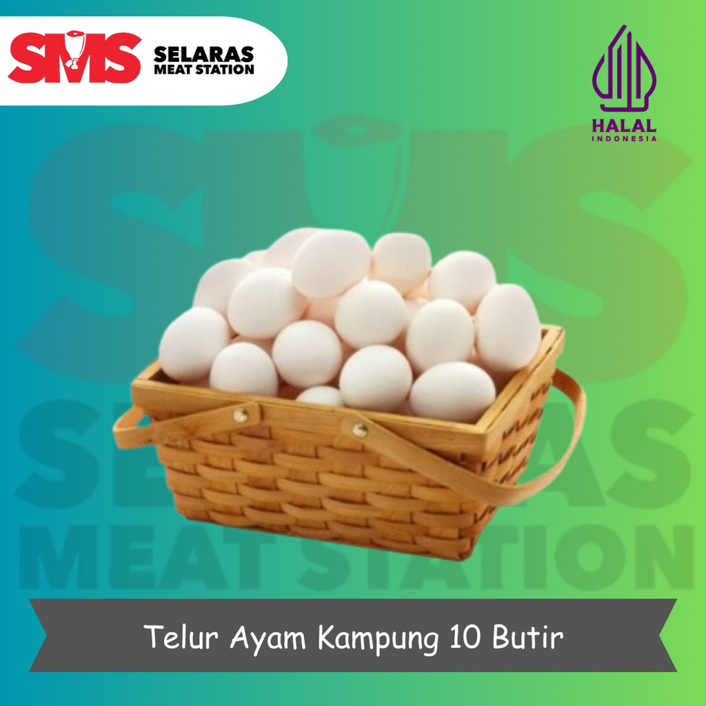 

Telur Ayam Kampung Fresh 10 butir - Selarasmeatshop