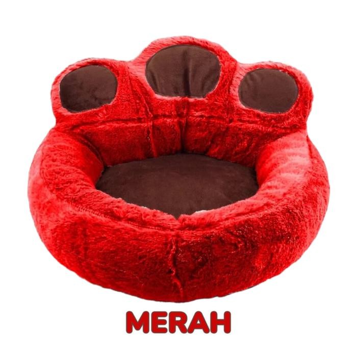 b BrTempat tidur kucing Model karakter kaki Ukuran 75x75 Cm/Kasur Kucing Bulat Besar/Tempat Tidur He