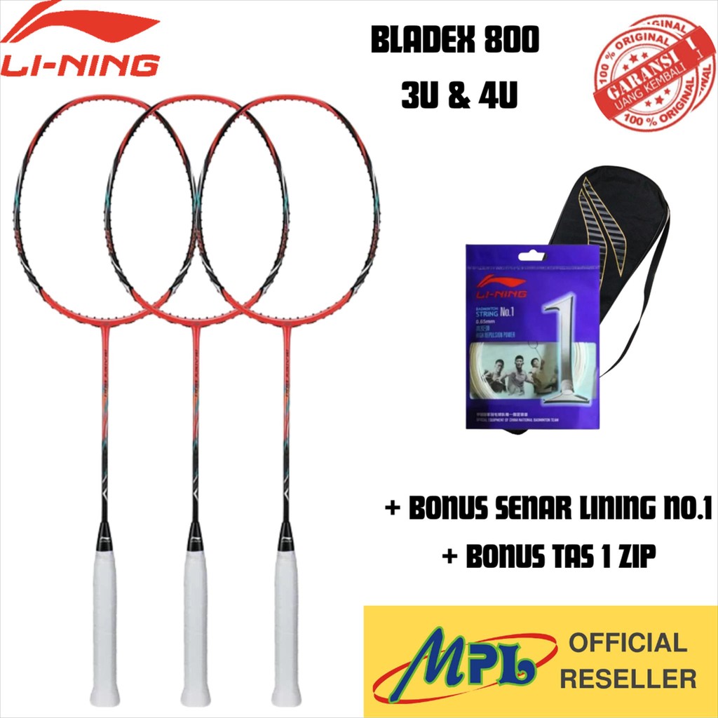 RAKET BADMINTON LINING BLADEX 800 3U & 4U