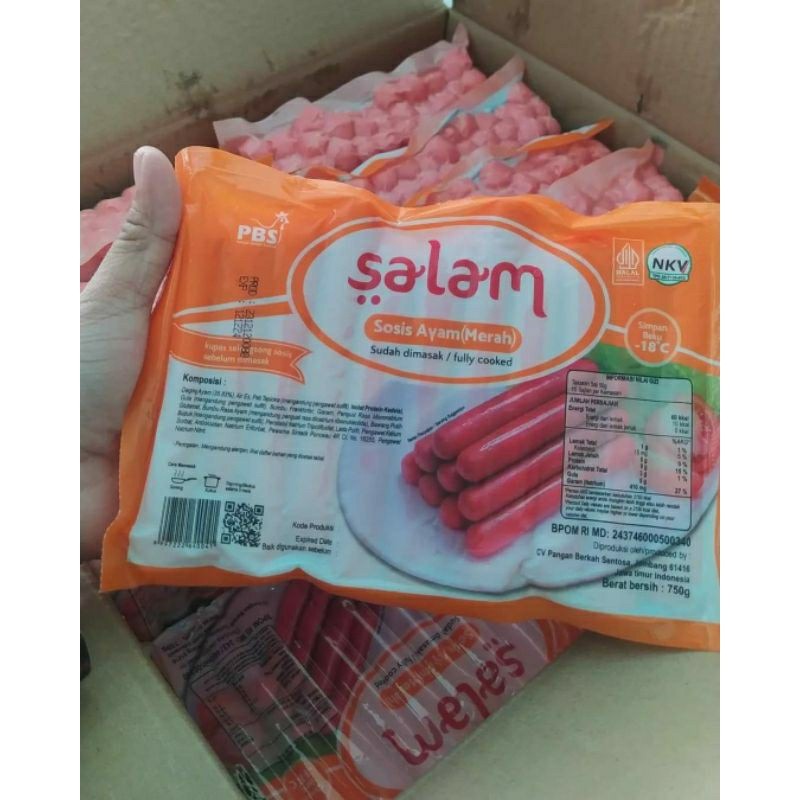 

sosis ayam salam merah 750gr/salam sosis merah 750gr
