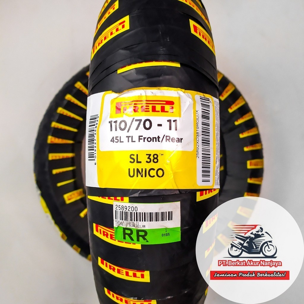 Ban Pirelli SL38 Unico 110/70-11 Ban Vespa Lx, S depan