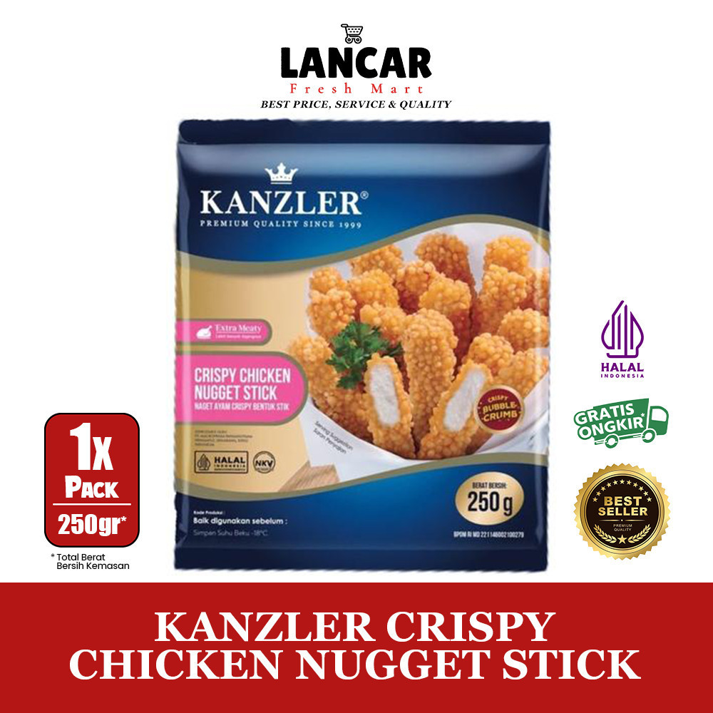 

KANZLER CRISPY CHICKEN NUGGET STICK 250GR