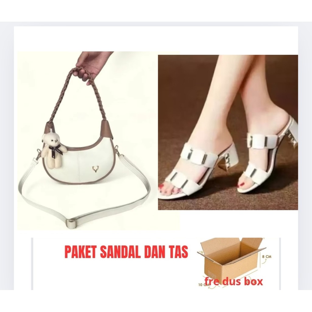 Dear Tas&Sandal wanita spesial paket hemat 2in1 .