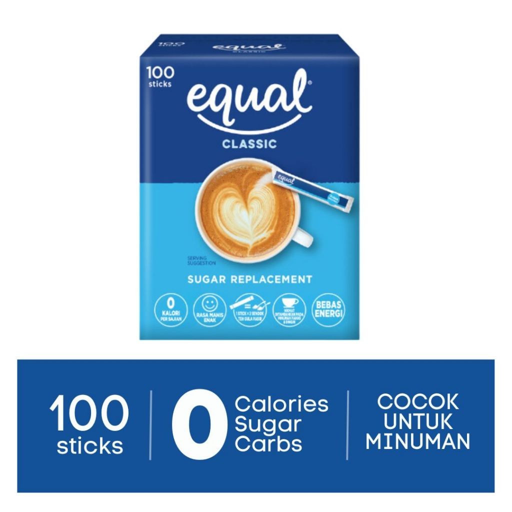 

pekanbaru /Equal Classic Pemanis nol Kalori - 100 Sticks