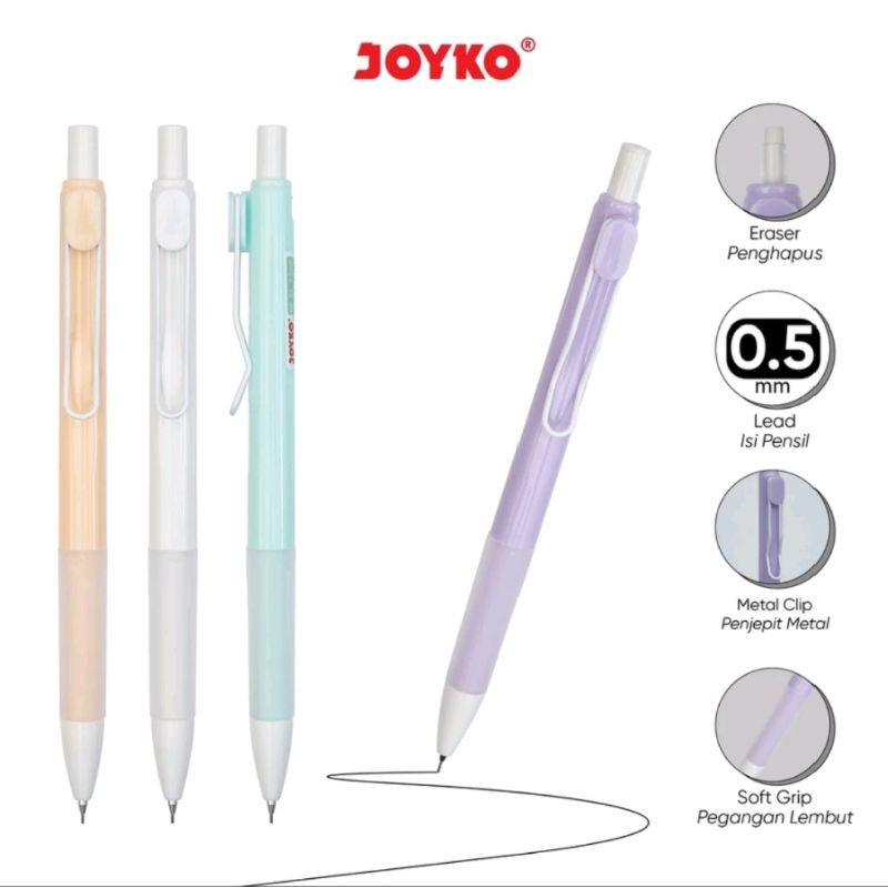 

Pensil Mekanik Joyko Mp-54/0.5mm ( 1pak/12pcs )