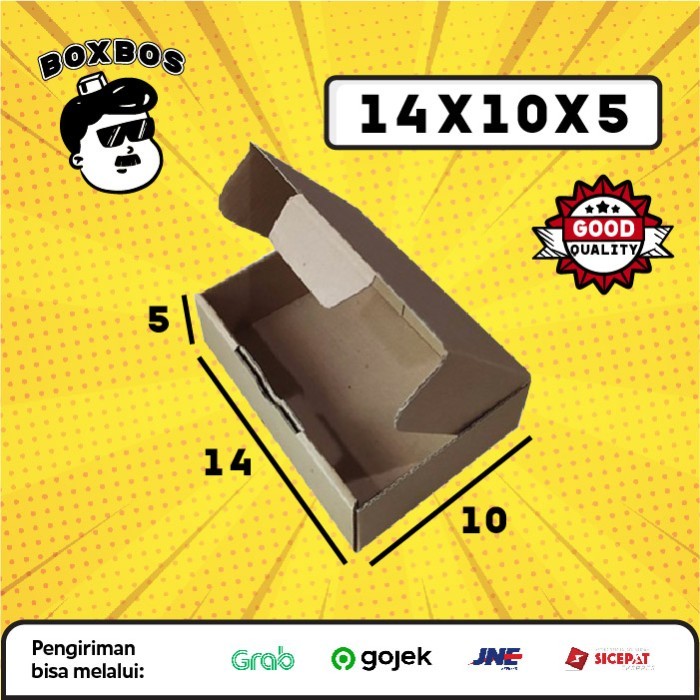 

14x10x5 CM Pizza KARDUS Corrugated Packaging Box packing Diecut
