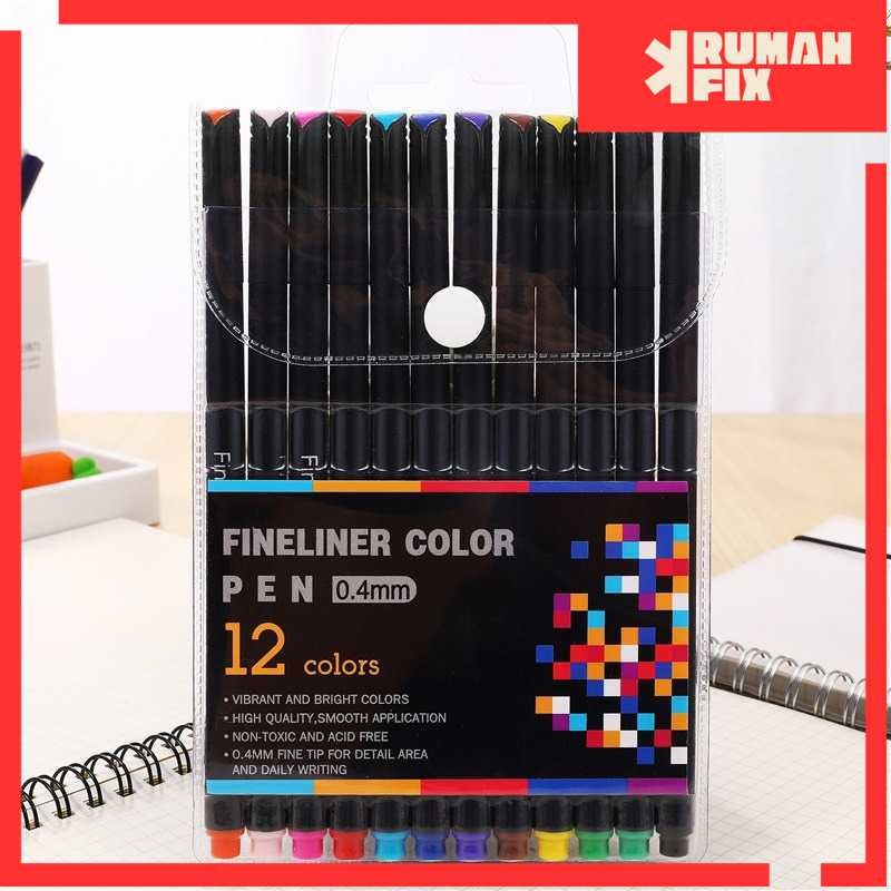 

Pulpen Warna Drawing Pen Fine Point 0.4mm Art Tool
