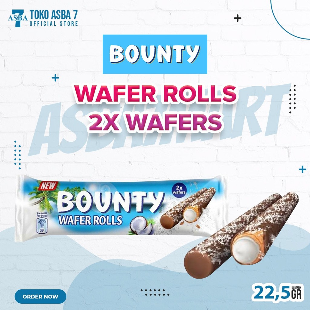 

BOUNTY WAFER ROLL 22.5 GR