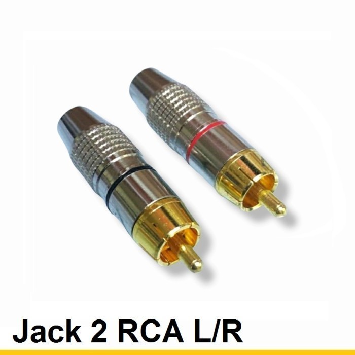 Jack Konektor RCA Besi - 2RCA.Jack Konektor RCA Besi - 2RCA