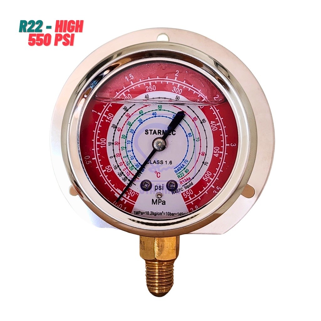 

Pressure Gauge Oil R22 ( Raket ) / Meteran+Oil R22 Starmec RB9