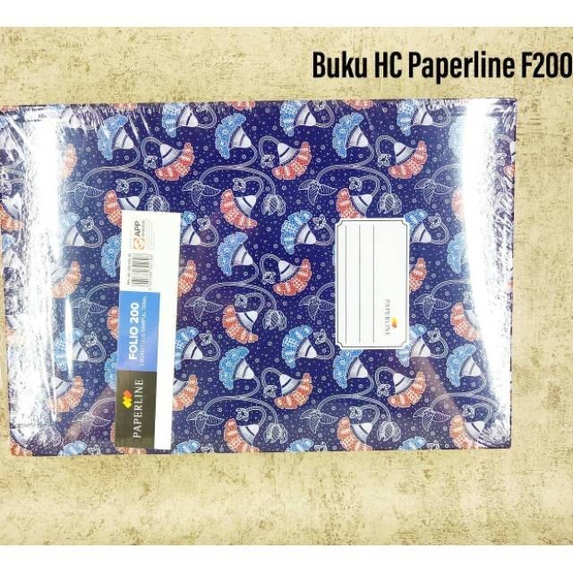 

(SN.ATK) BUKU HARDCOVER PAPERLINE FOLIO 200 LEMBAR F200