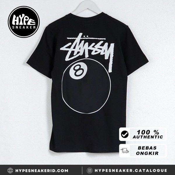 Kaos Oversize Kaos STUSSY 8 BALL POOL BLACK Tshirt