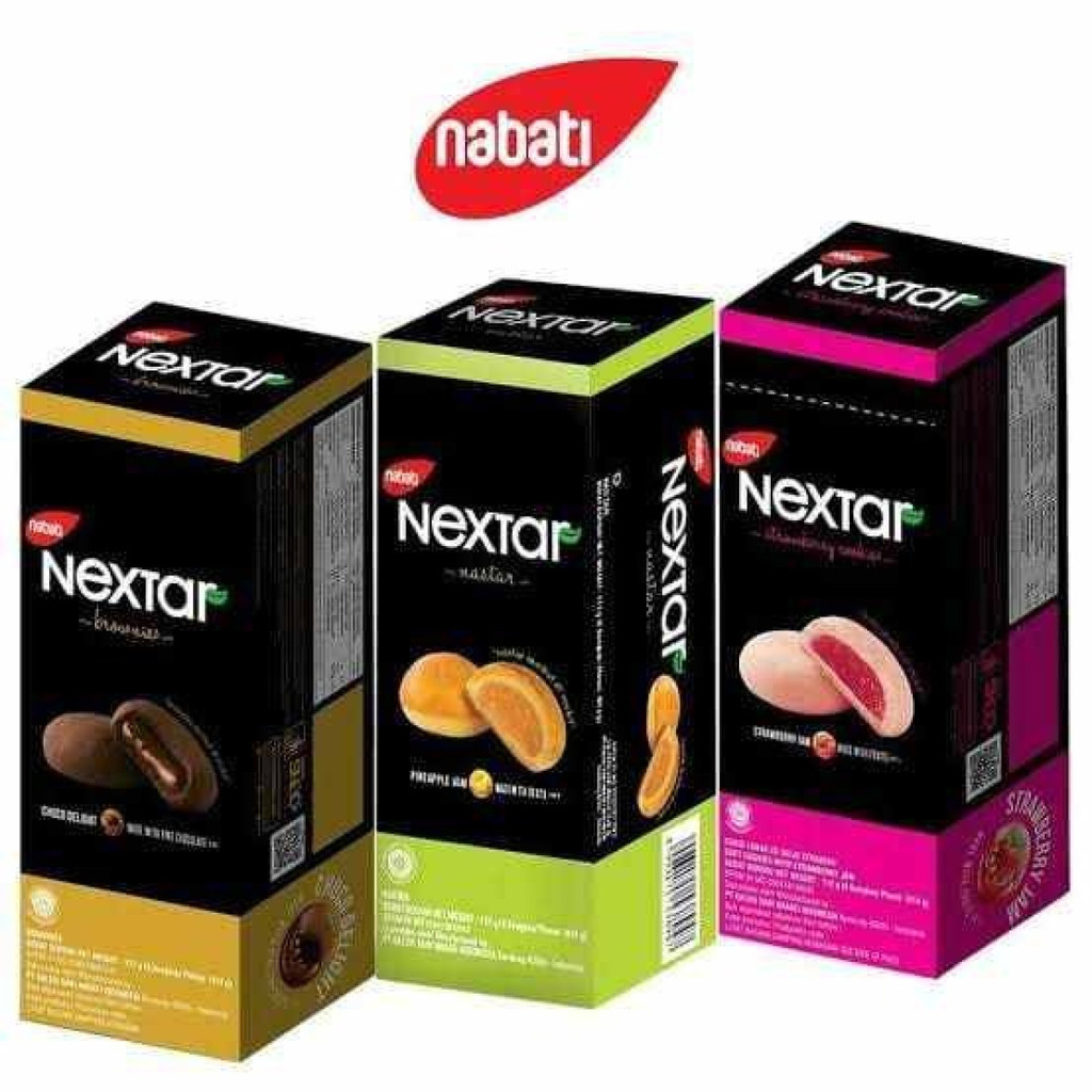 

Nabati Netar Cookies Box 8 s 90gr Nastar Strawberry Brownies