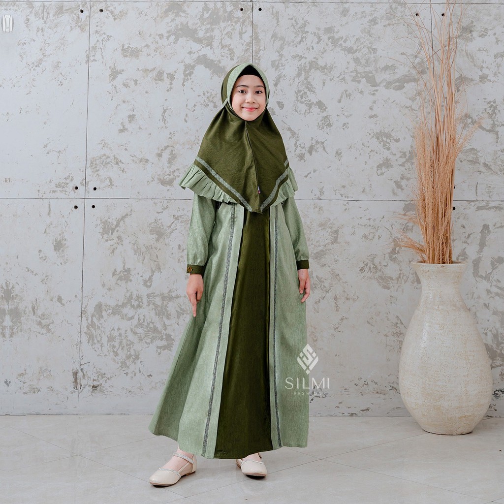 GaleriMuslim_ Silmi Gamis Anak Sarimbit Indira Family by Silmi