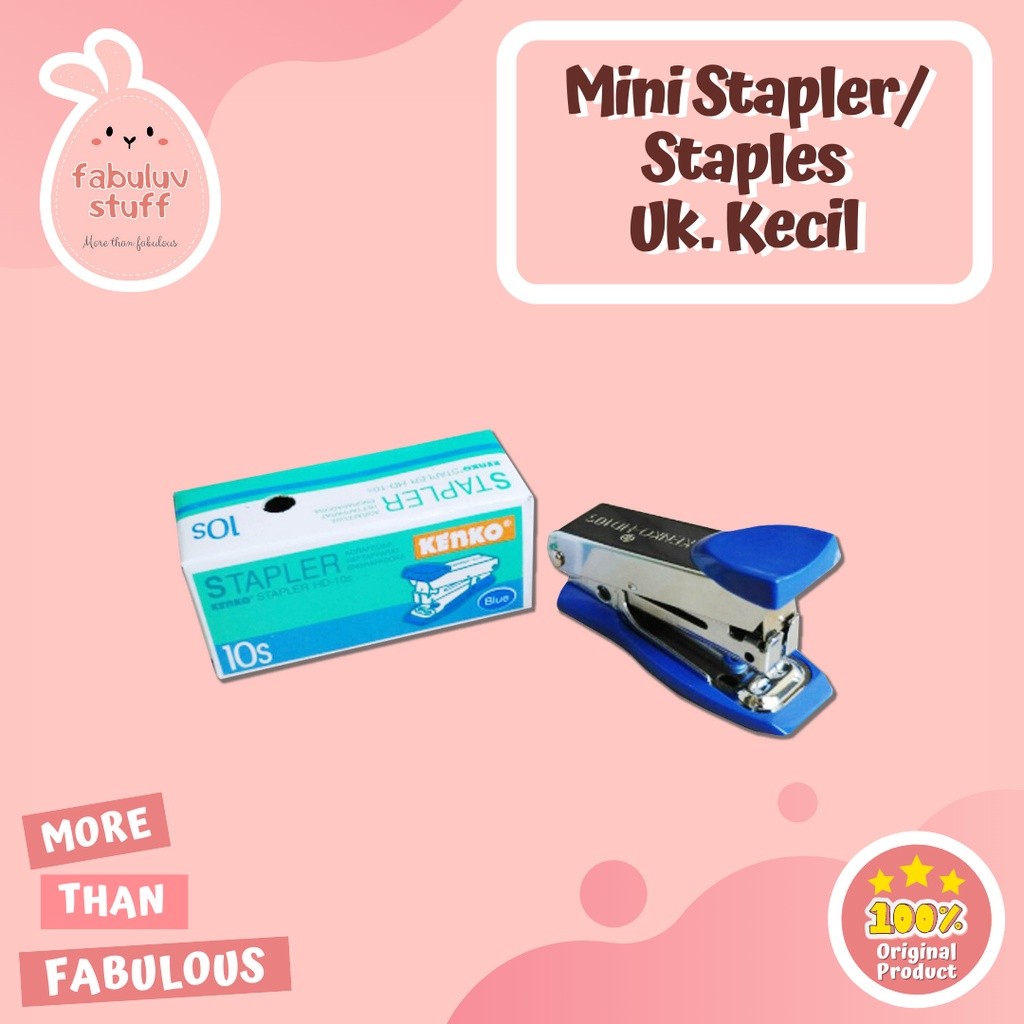 

ATK ~ Staples Mini / Small Stapler / Untuk Isian No. 10 - 1m