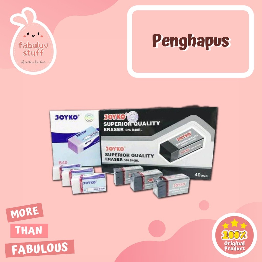 

ATK ~ Eraser / Penghapus / Hapusan / Pembersih Tulisan