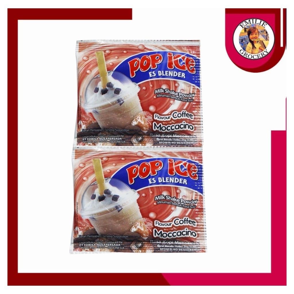 

Pop Ice Es Blender Moccacino Renceng 10 Pcs Sachet 25gram 25 gram