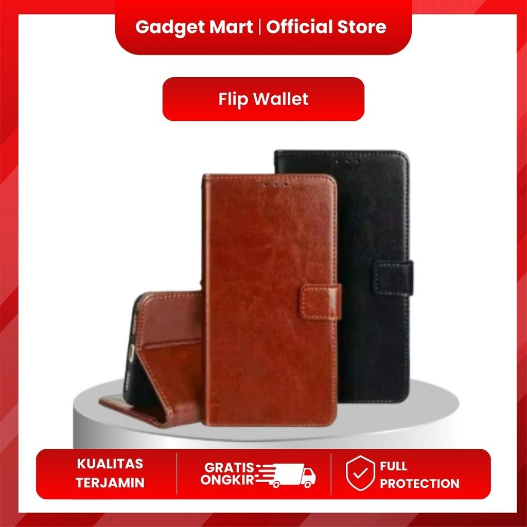 LEATHER CASE WALLET VIVO V21 4G V23E V25/V25E V27 V27E V29 V29E V30/V30 PRO V30E V40/V40 PRO V29E 